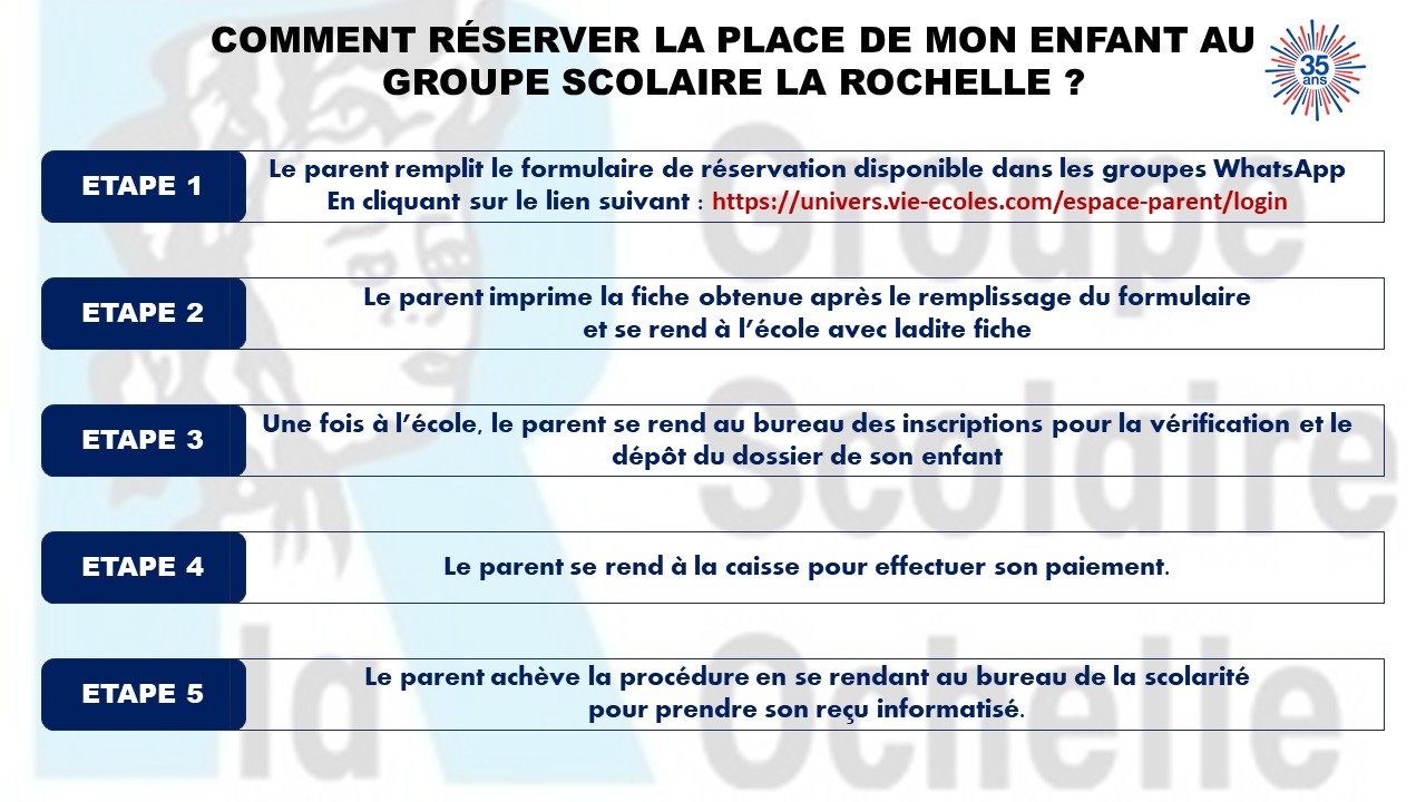 ANNEE SCOLAIRE 2025-2026 : LES RESERVATIONS SONT OUVERTES