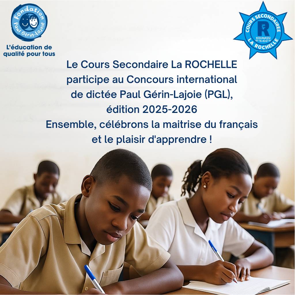 CONCOURS INTERNATIONAL DE DICTEE PGL